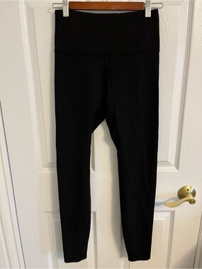 lululemon athletica Black High-Waist Leggings striped size 6